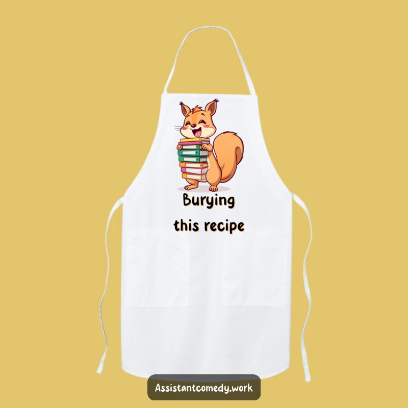 Funny Squirrel File Apron - Hilarious Gift for Kitchen Commanders