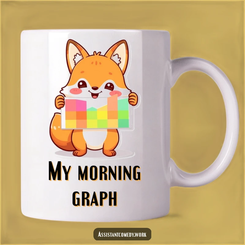 Funny Fox Chart Mug - Hilarious Gift for Presenters & Analysts