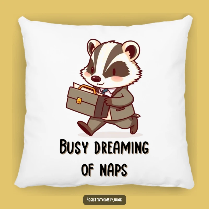 Comfortable Funny Badger Pillow: Add Professional Whimsy to Your Room