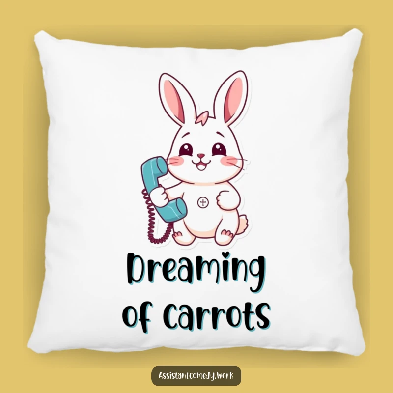 Funny Rabbit Phone Pillow - Comfy Gift for Chatty Cathies