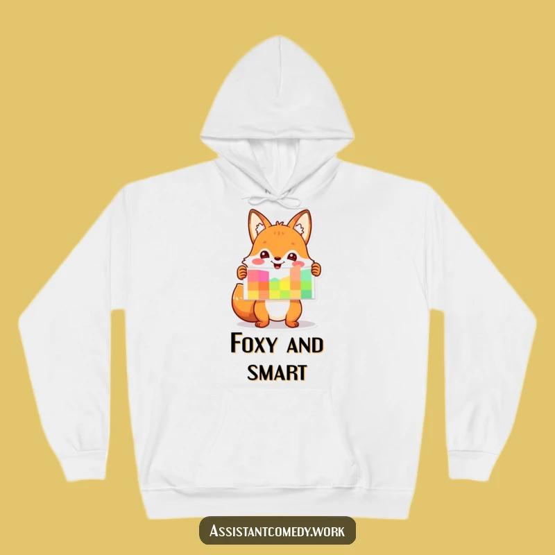 Funny Fox Chart Hoodie - Cozy Gift for Clever Minds
