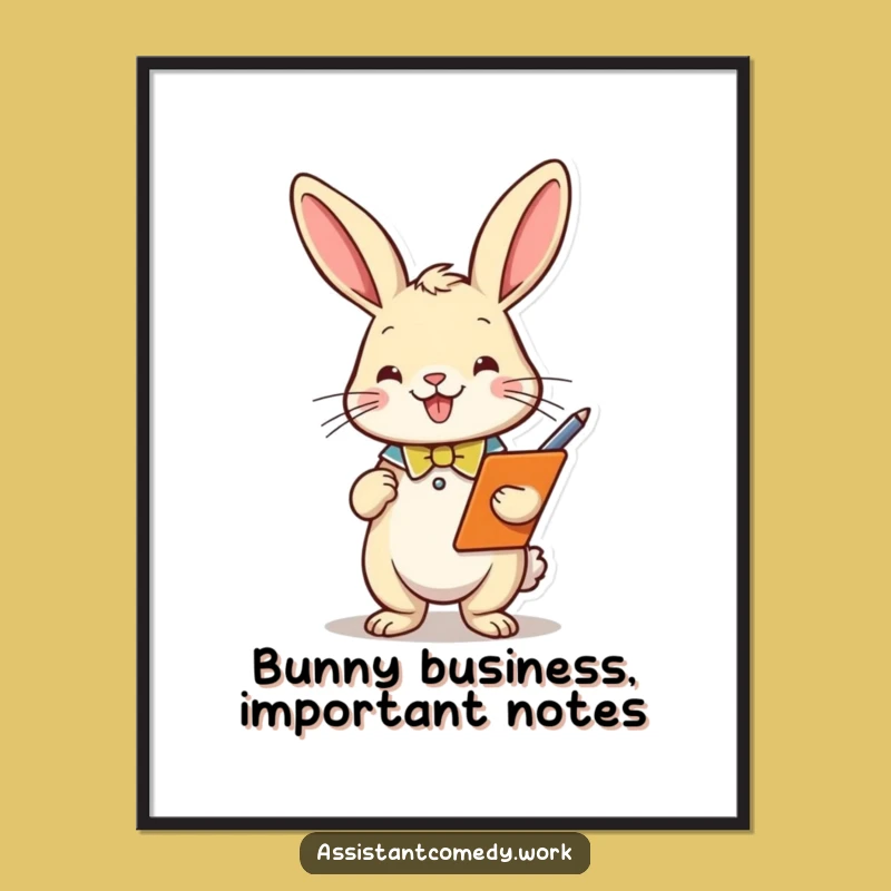 Free Printable Rabbit Wall Art: Funny Downloadable Decor for Organized Charm