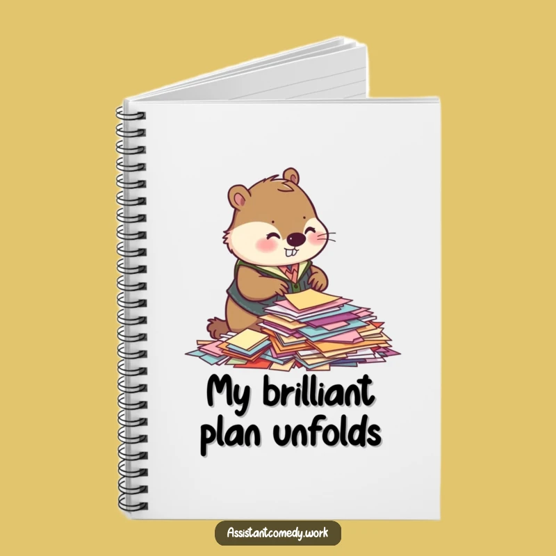 Funny Beaver Notebook: Organize Your Thoughts with Beaver Brilliance