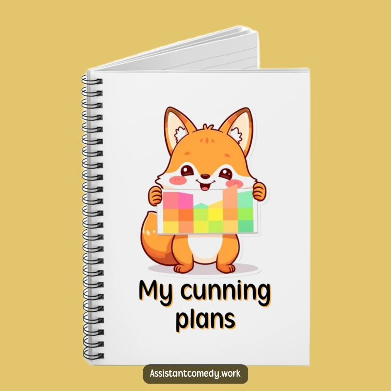 Funny Fox Chart Notebook - Hilarious Gift for Strategists