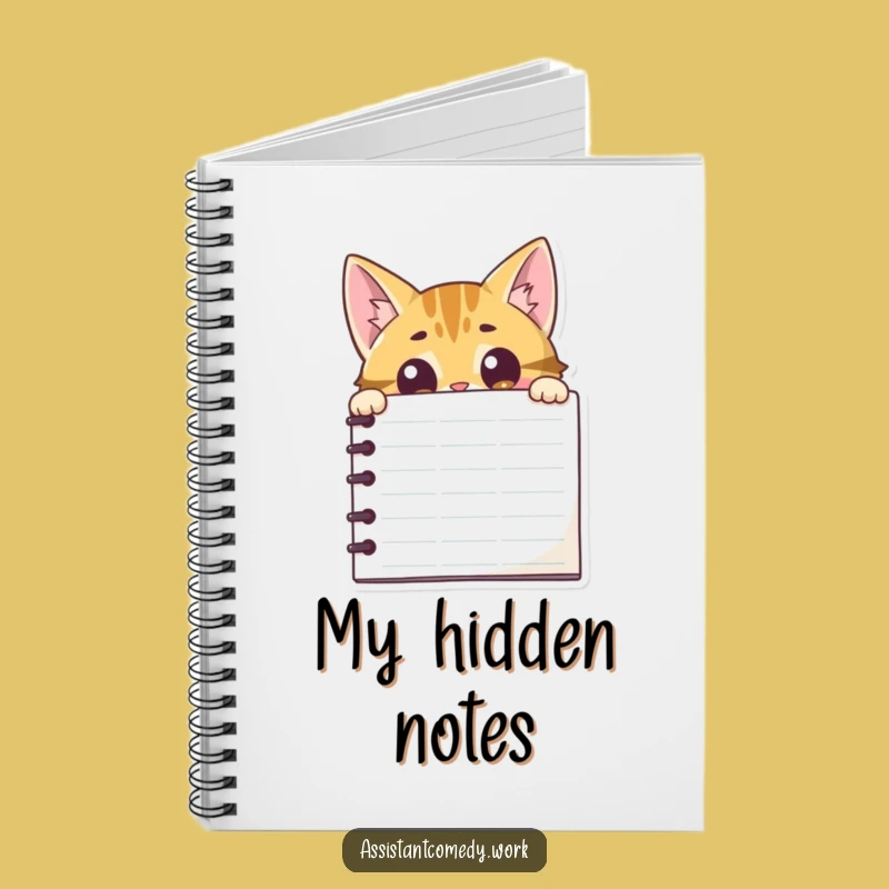 Funny Cat Notepad Notebook - Hilarious Gift for Writers & Dreamers