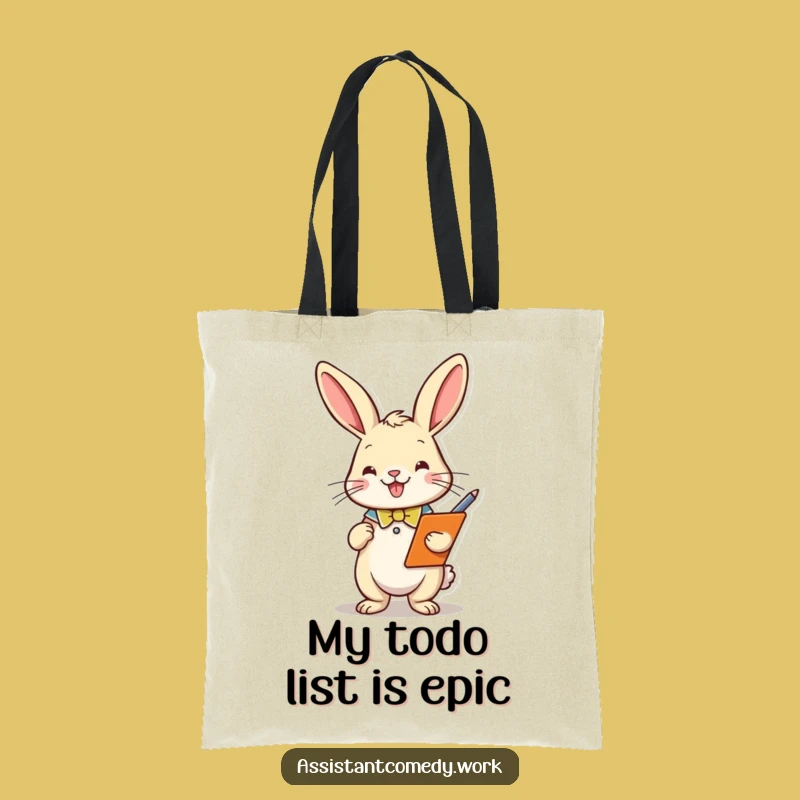 Funny Rabbit Tote Bag: Carry Your Plans with Style